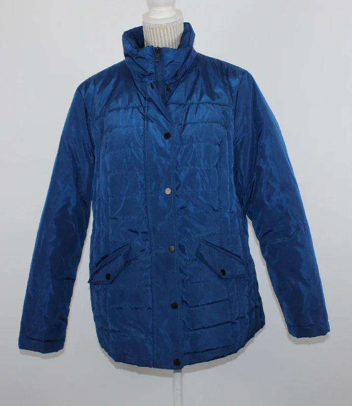 REFLECTIONS BLUE WINTER JACKET LADIES LARGE PRE-LOVED Quilted Jacket Puffer Jacket Insulated Jacket