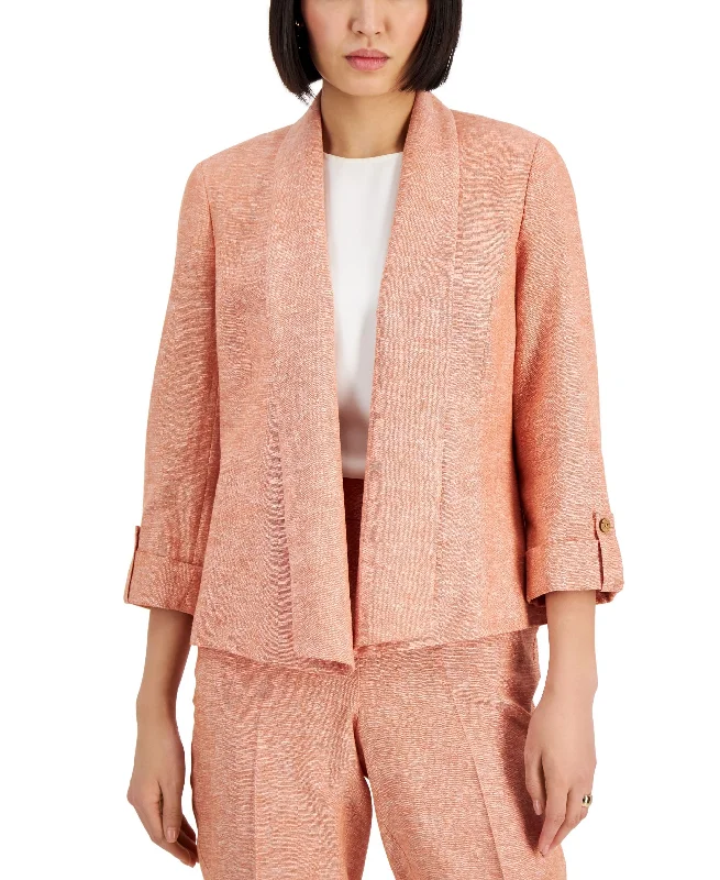 Kasper Petite Linen Shawl Collar Blazer Cozy Cashmere Shawl Throw