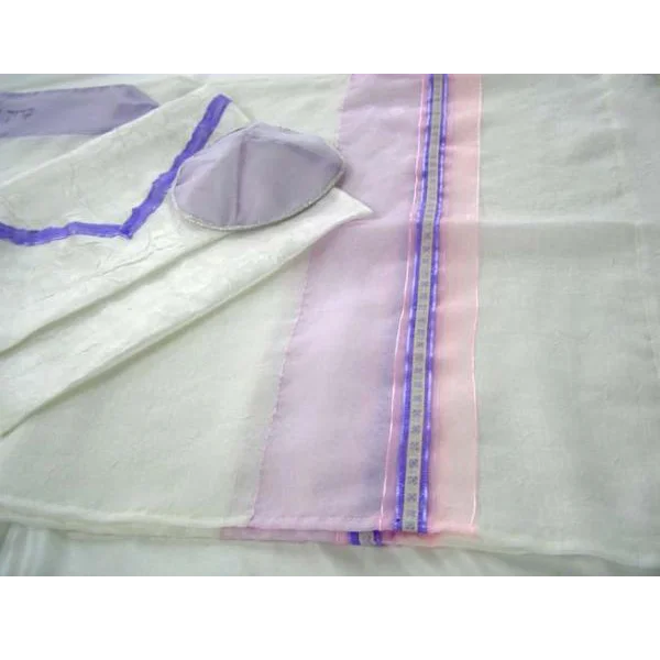 The Twilight Tallit, Bat Mitzvah Tallit, Feminine Tallit, Women's Tallit Prayer Shawl Trendy Crochet Shawl Scarf