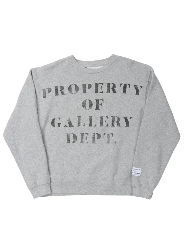 Property of Gallery Dept. Sweatshirt Hoodie with Hem Elastic Stretchable Comfortable