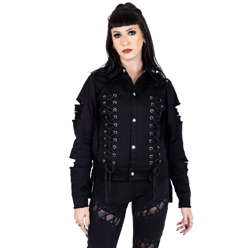 AMORE JACKET - BLACK Fleece Jacket Down Jacket Feather Jacket
