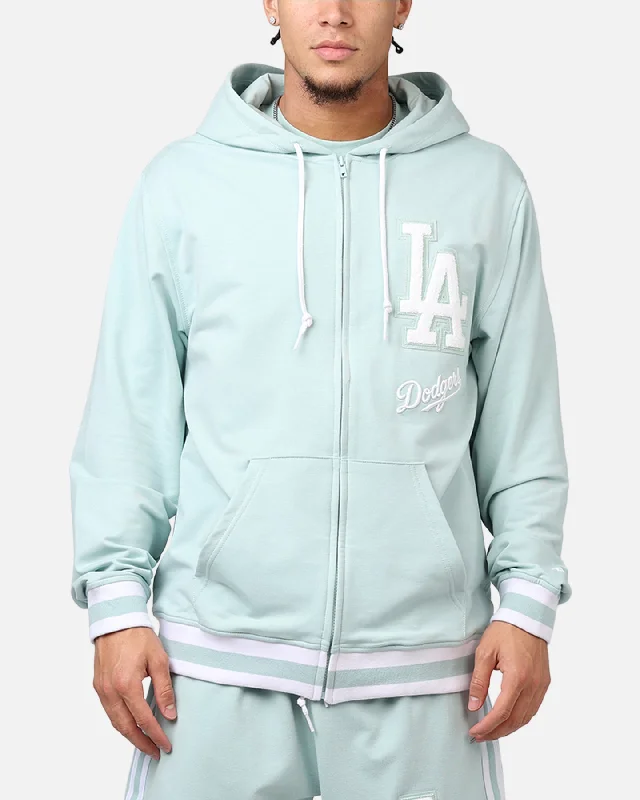 New Era Los Angeles Dodgers 'Logo Select Mint' Full Zip Hoodie Mint/White Hoodie with Zipper Versatile Modern