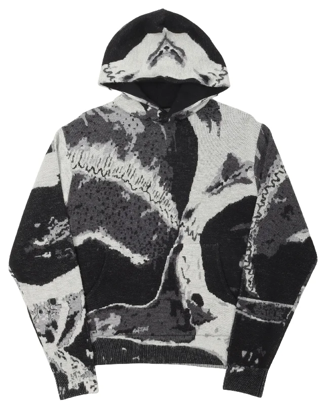 Wes Lang Wool Hoodie Hoodie with Cropped Fit Short Trendy