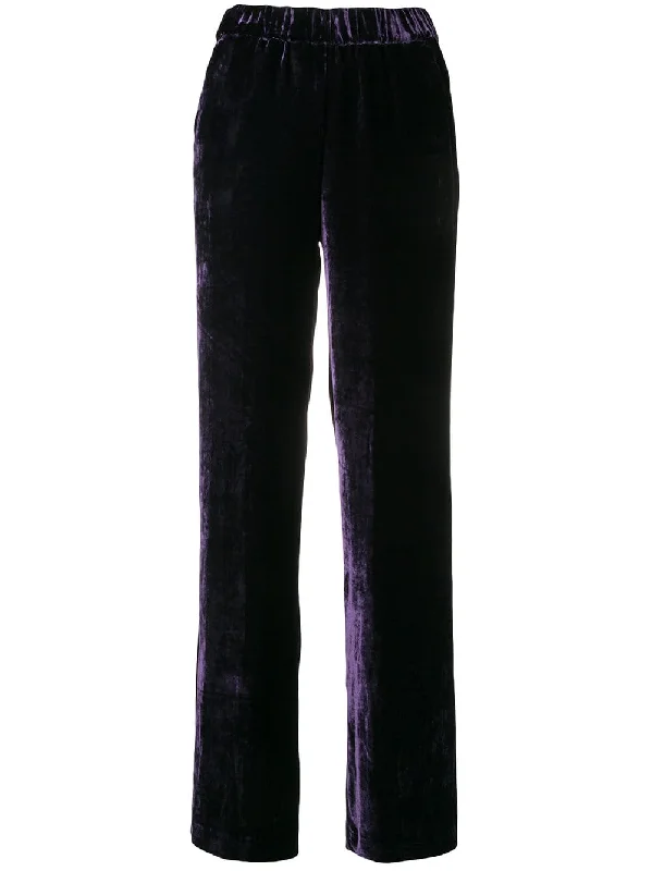 side stripe velvet trousers Trousers practical durable