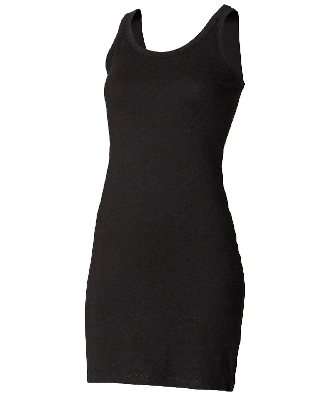 Black - Extra long stretch tank summer tank top
