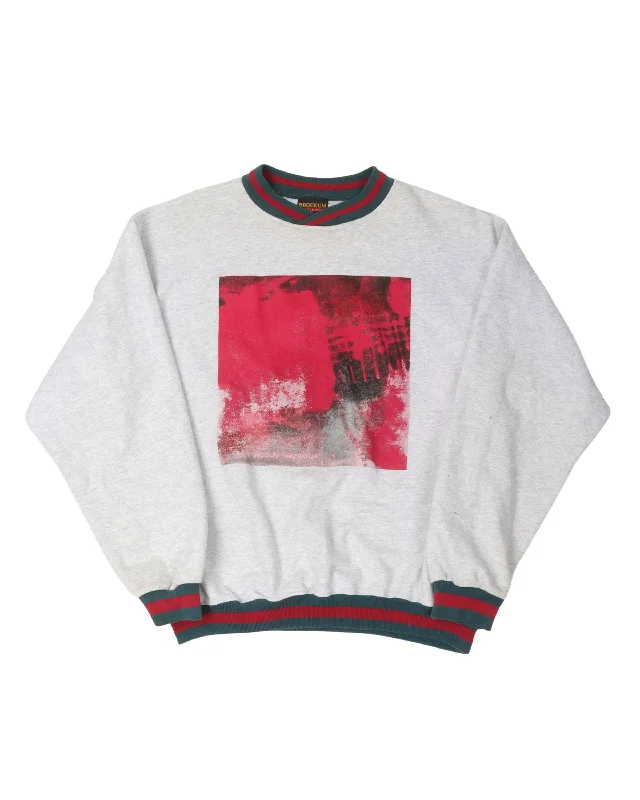 My Bloody Valentine Crewneck Sweatshirt Hoodie with Hem Detail Decorative Unique