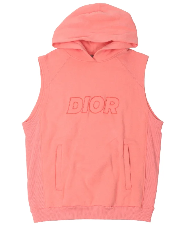 Oversized Sleeveless Hoodie Hoodie with Elastic Waist Stretchable Comfortable