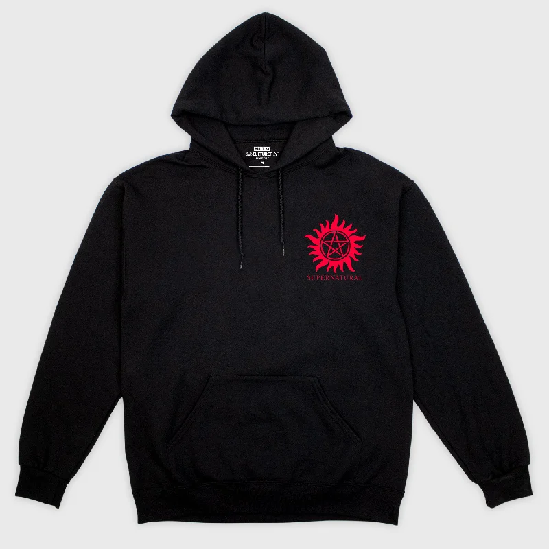 Supernatural - Winchester Bros Hoodie Hoodie with Half-Zip Sporty Casual