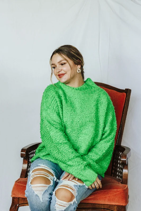 All Night Long Green Sweater Machine Wash Dry Clean Hand Wash
