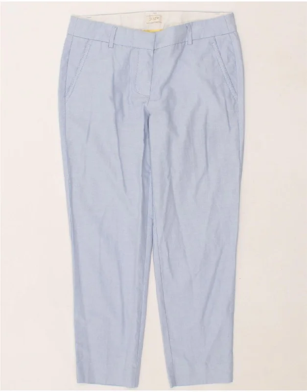 J. CREW Womens Slim Chino Trousers US 4 Small W31 L27 Blue Cotton Trousers Top Rated