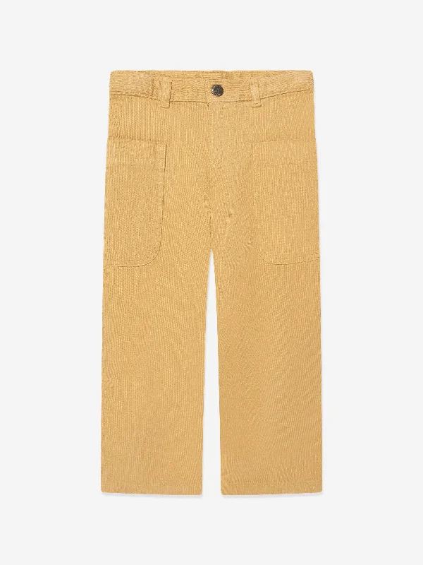 Bonpoint Girls Looping Trousers in Yellow Trousers Vintage Classic