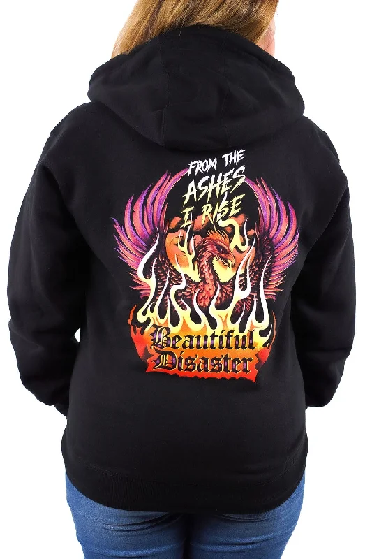 Phoenix 5 Zip Hoodie Hoodie with Hem Elastic Stretchable Comfortable