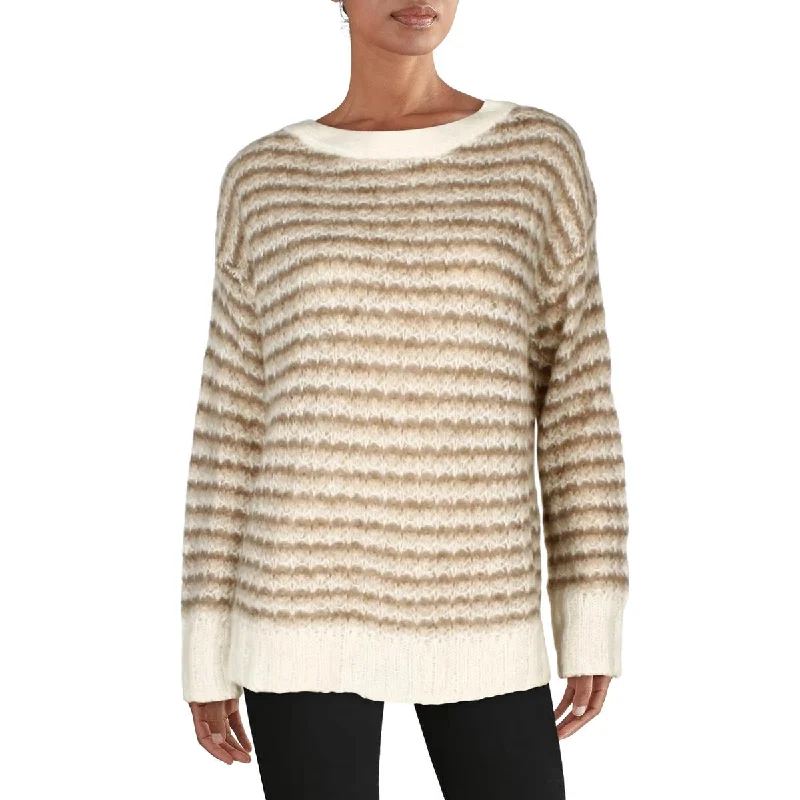 Bhfo Womens Crewneck Top Pullover Sweater Spaghetti Sleeve Top