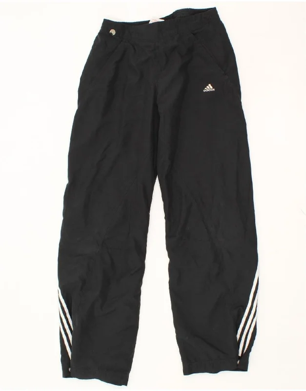 ADIDAS Womens Clima 365 Waterproof Trousers UK 8 Small  Black Polyester Trousers Vintage Classic