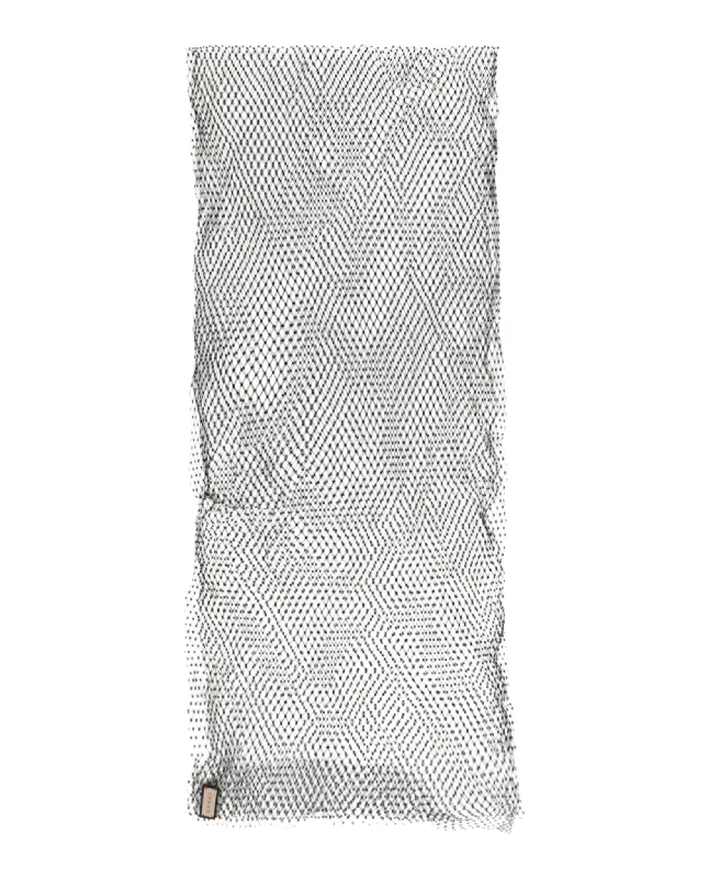 Gucci Womens Crystal Embellished Fishnet Shawl Cozy Fleece Shawl Scarf
