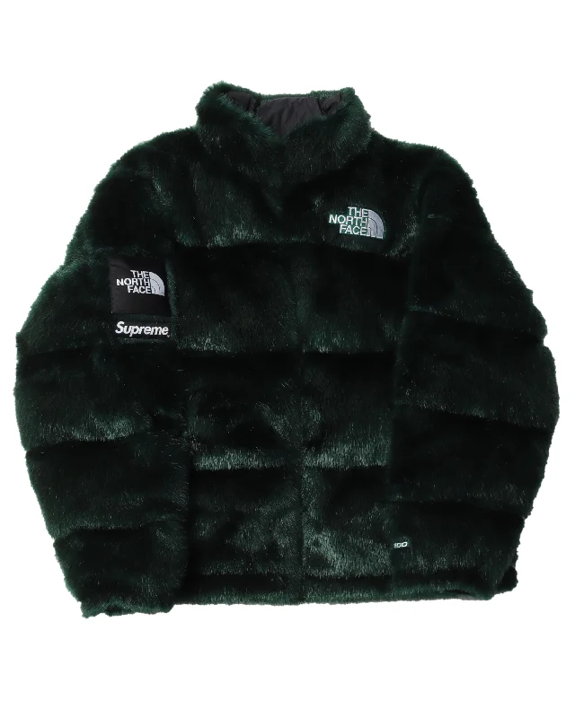 The North Face Fur Jacket Tiered Jacket Buttoned Jacket Zippered Jacket