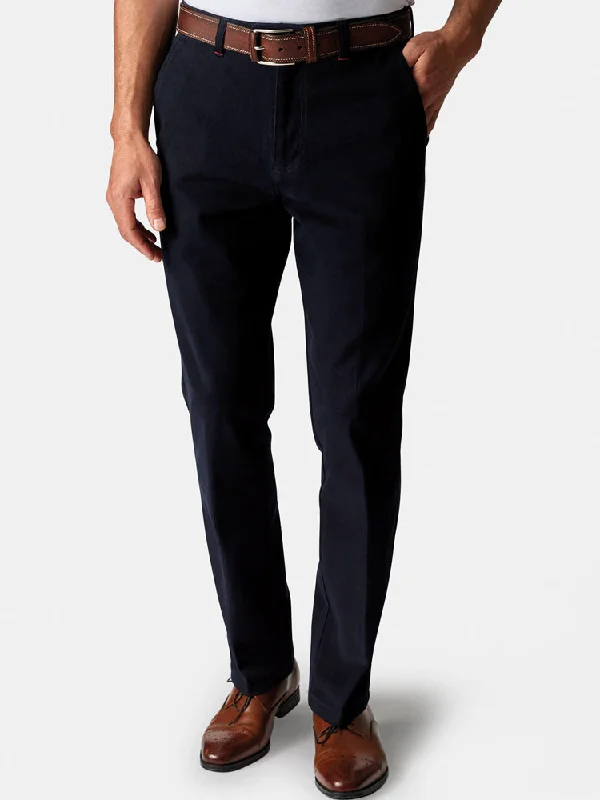 Seychelles Tailored Fit Trousers - Navy Trousers Fall Fleece