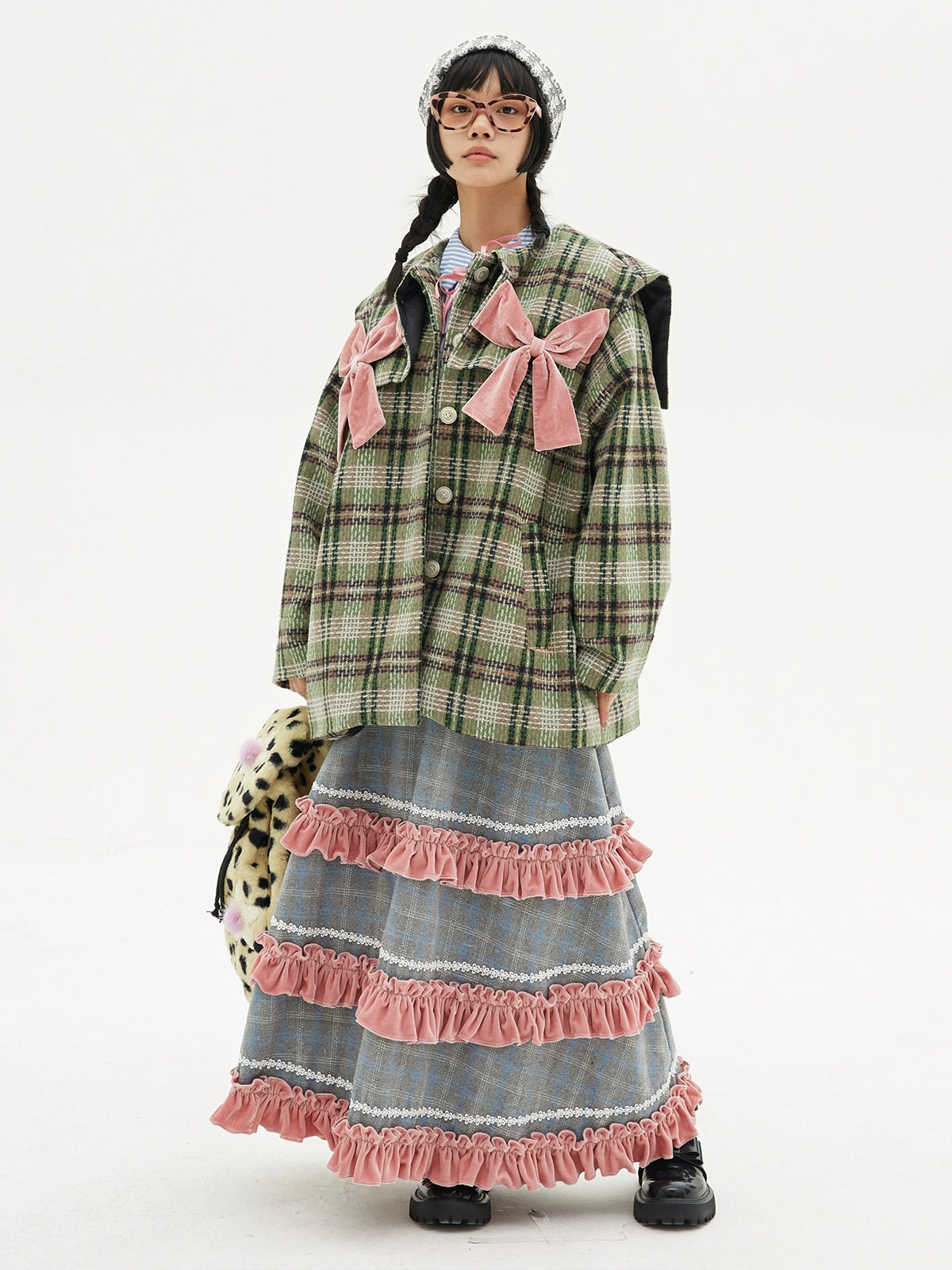 Christmas Japanese retro sweet cute coat niche girls plaid tweed jacket【s0000004260】 Corduroy Jacket Velvet Jacket Brocade Jacket Christmas Japanese retro sweet cute coat niche girls plaid tweed jacket【s0000004260】 Corduroy Jacket Velvet Jacket Brocade Jacket