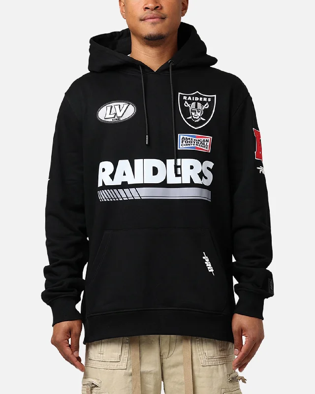 Pro Standard Las Vegas Raiders Fast Lane Hoodie Black Hoodie with Pattern Geometric Abstract