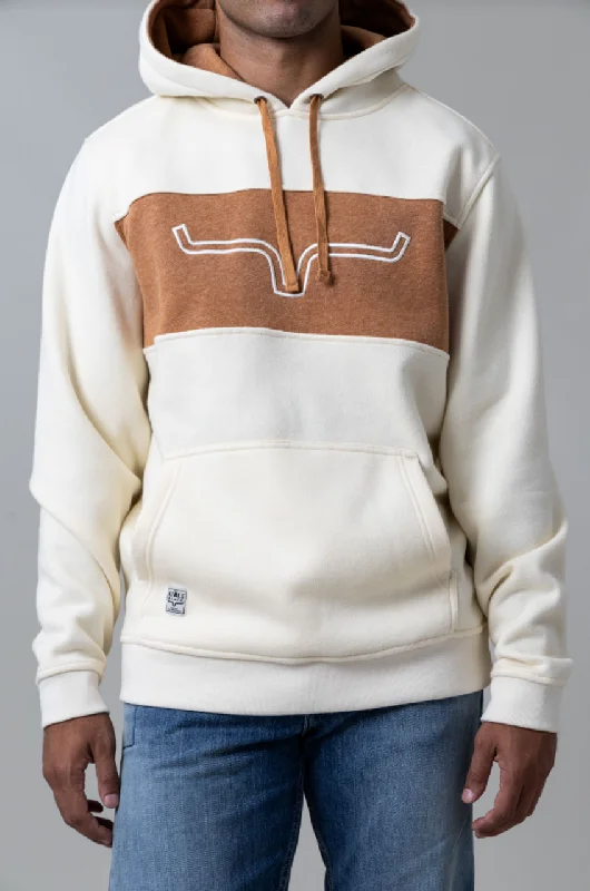 Kimes Ranch  Ripon Natural Hoodie Hoodie with Distressed Vintage Worn