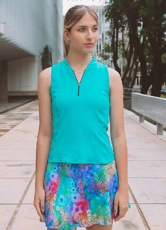 Alley Mock-Neck Tank (Miami) cropped tank top