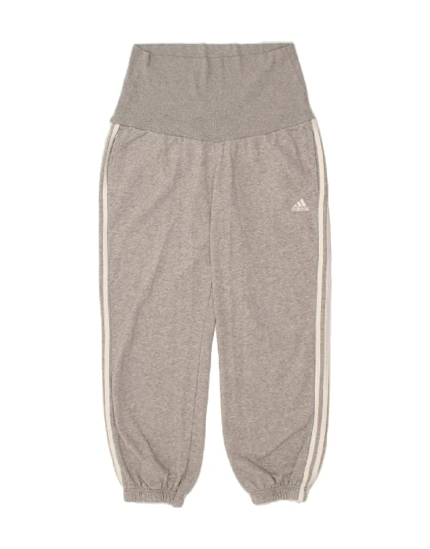 ADIDAS Womens Tracksuit Trousers Joggers UK 16/18 Large Grey Cotton Trousers Hiking Durable