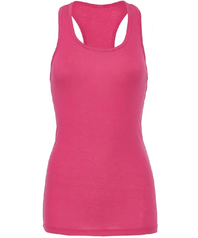 Berry - Sheer mini rib racerback tank top slim fit tank