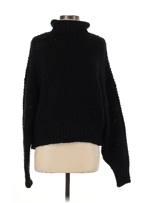 Turtleneck Sweater Transparent Opaque Sheer