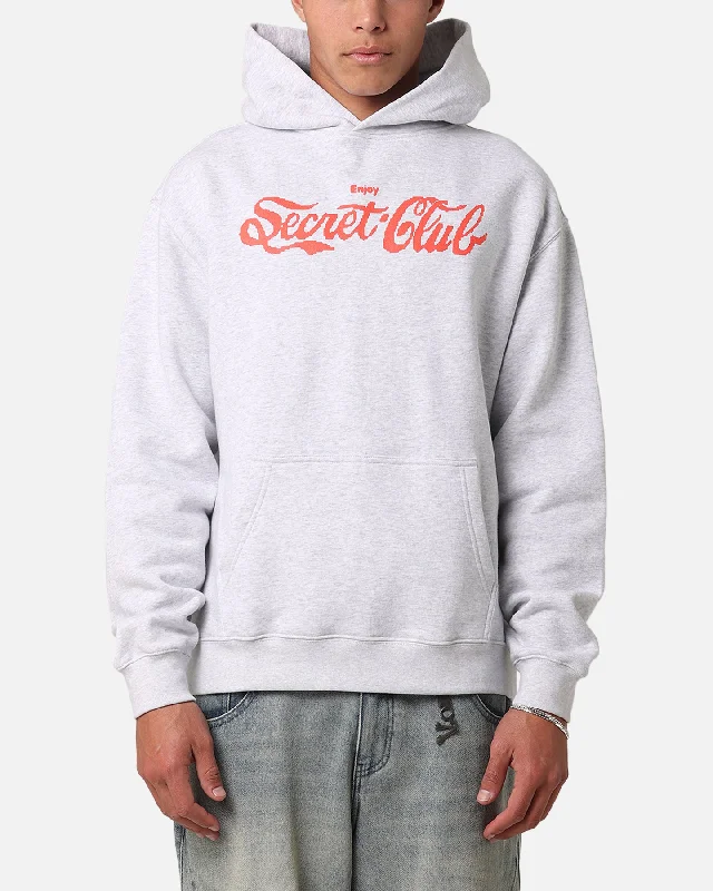 Secret Club Enjoy Hoodie Ash Hoodie with Slim Fit Tailored Modern