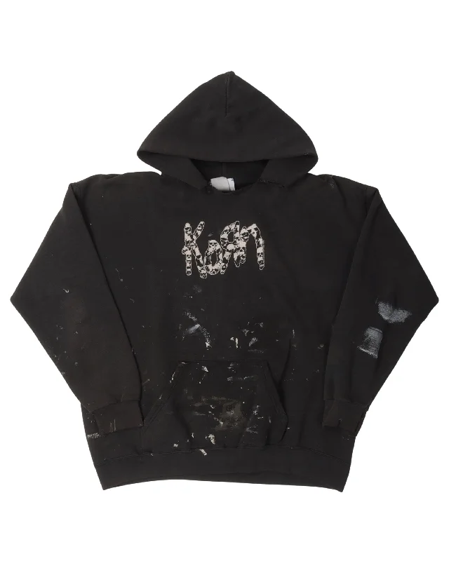 Korn Hoodie Hoodie with High Neck Warm Protective