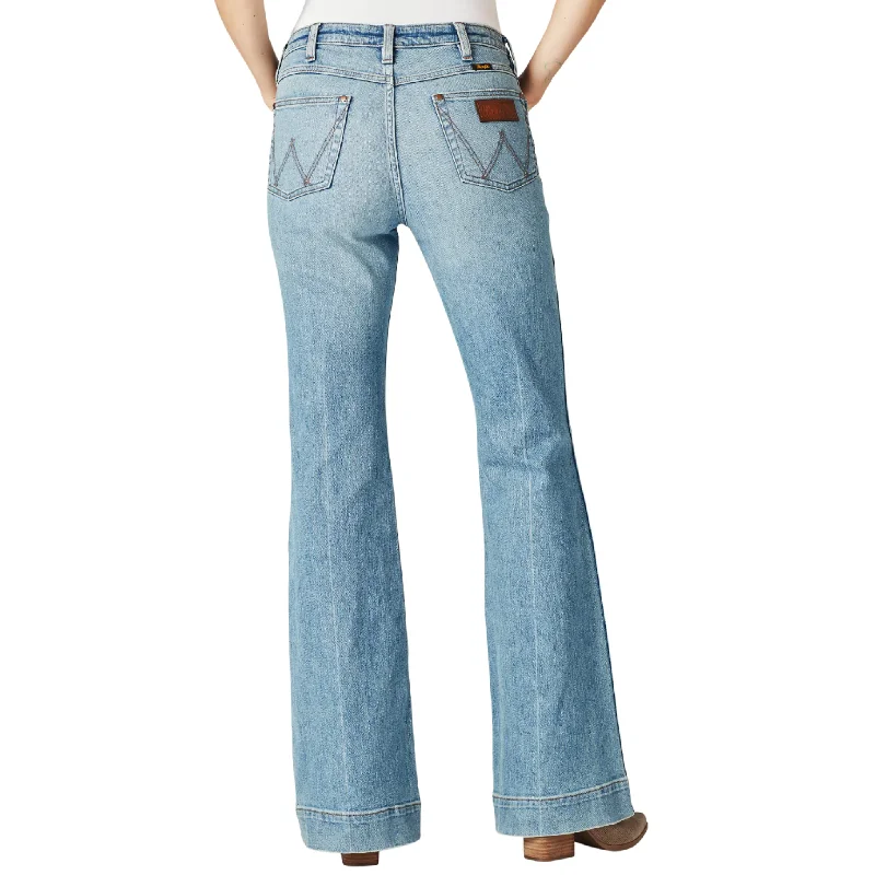 WRANGLER WOMEN'S RETRO HIGH RISE TROUSER JEANS - 112321429 Trousers practical durable