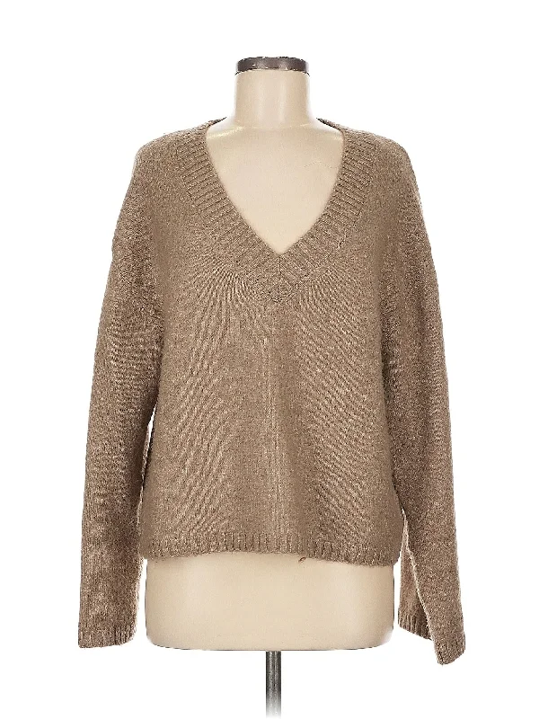 Pullover Sweater Flutter Sleeve Feminine