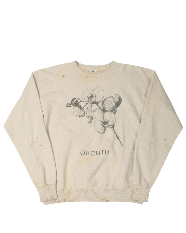 Orchid Love Language of Flowers Sweatshirt Hoodie with Cropped Fit Short Trendy