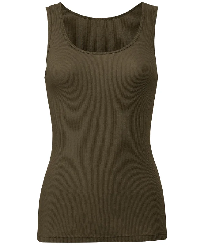 Army - 2x1 rib tank top breathable tank top