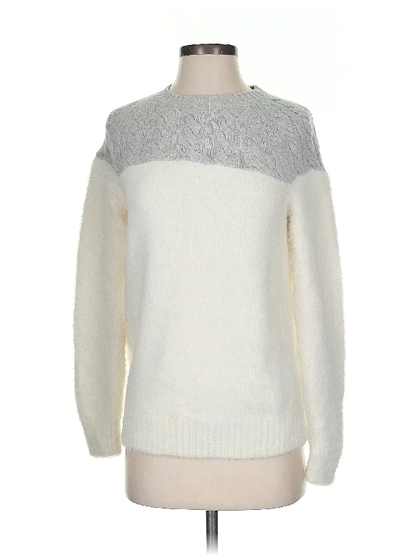 Wool Pullover Sweater Fitted Ribbed Sweater