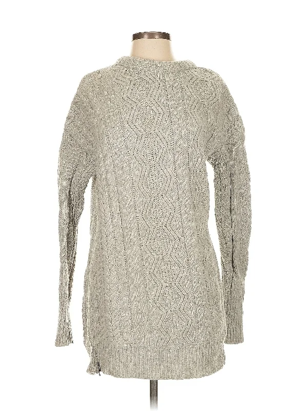 Wool Pullover Sweater Fitted Ribbed Sweater