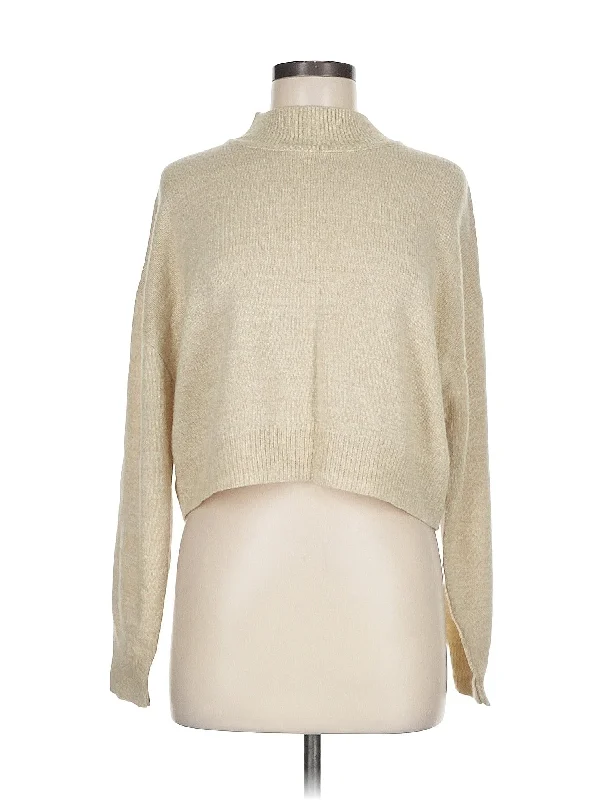 Turtleneck Sweater Glossy Satin Silk