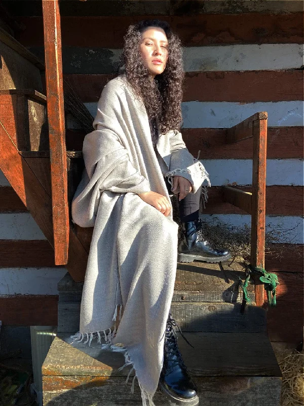 Heirloom Pashmina Loi Shawl Trendy Long Knit Shawl