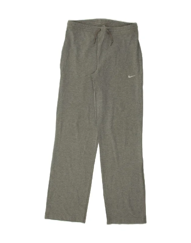 NIKE Womens Tracksuit Trousers UK 10 /12 Medium  Grey Trousers Travel Practical