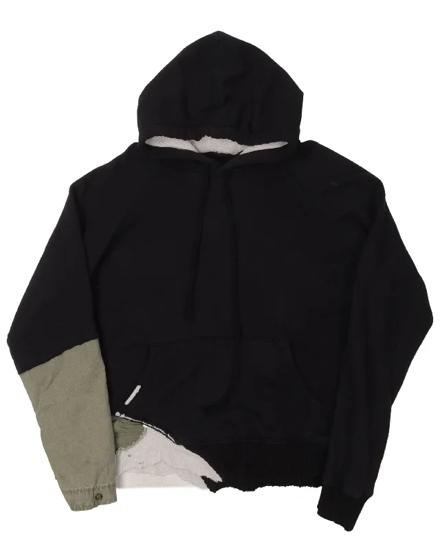 Thermal Reworked Hoodie Hoodie with Stripes Bold Sporty