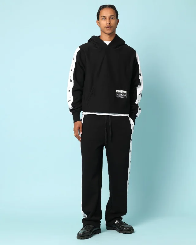 Carré High Roller Oversized Hoodie Black Hoodie with Ribbed Hem Stretchable Secure