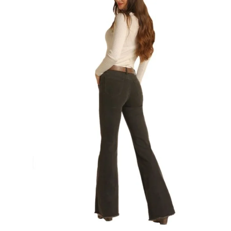 ROPER JUNIOR CHARCOAL HIGH RISE TROUSER - W8H1664 Trousers stylish modern
