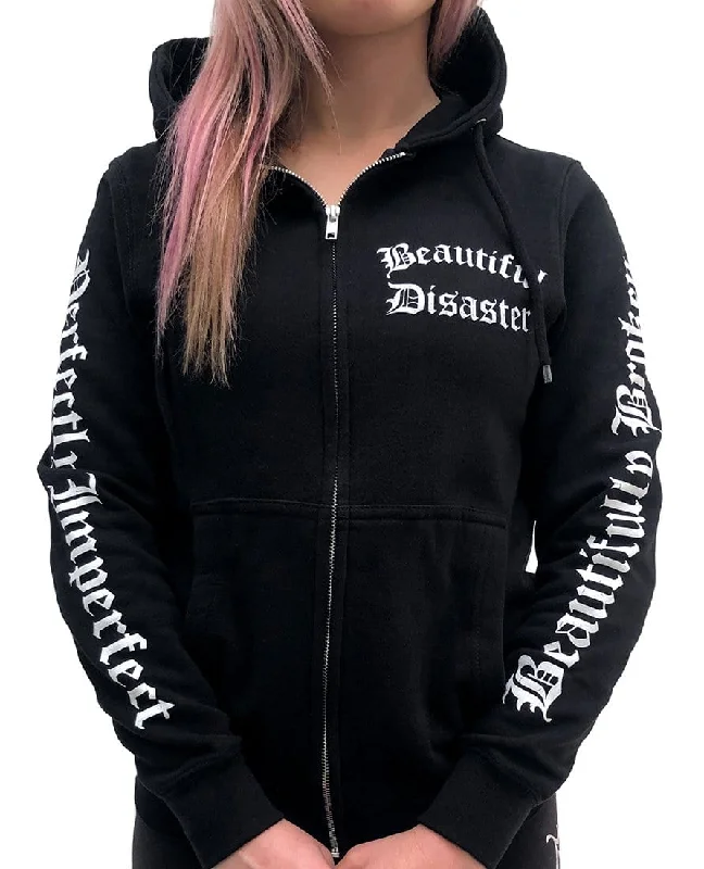 Defined Zip Hoodie Hoodie with High Neck Warm Protective