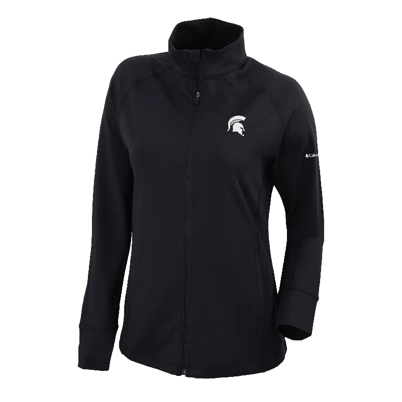 Women's Michigan State Columbia Omni-Wick Greenkeeper Full-Zip Jacket A-Line Jacket Boat Neck Shawl Collar Women's Michigan State Columbia Omni-Wick Greenkeeper Full-Zip Jacket A-Line Jacket Boat Neck Shawl Collar
