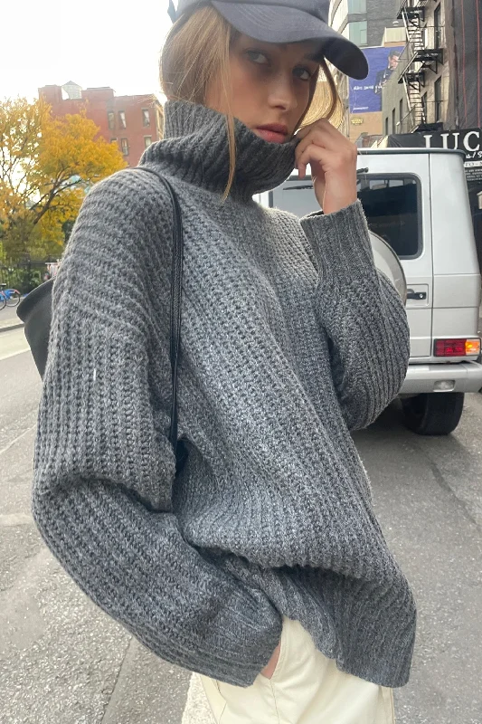 CHUNKY TURTLENECK SWEATER Boat Neck Shawl Collar Notched Collar