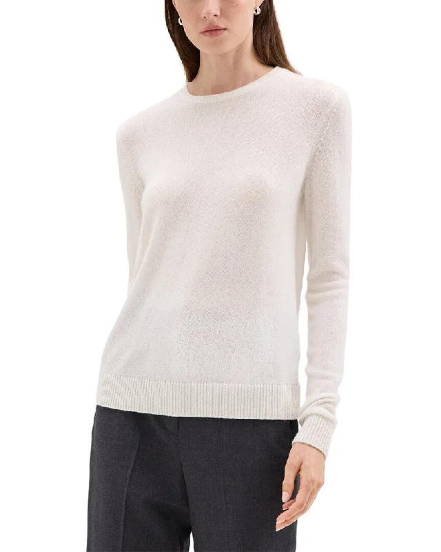 Theory Cashmere Pullover Short Puff Sleeve