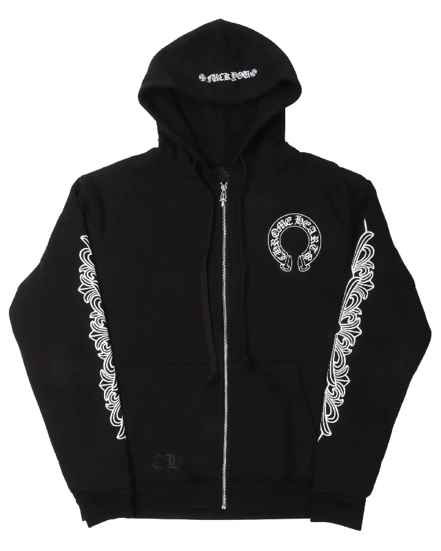 Horseshoe Thermal Lined Zip Up Hoodie Hoodie with Button Classic Timeless