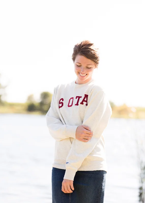 Sota' Bayport Crewneck Sweatshirt - FINAL SALE Hoodie with Drawcord Adjustable Secure