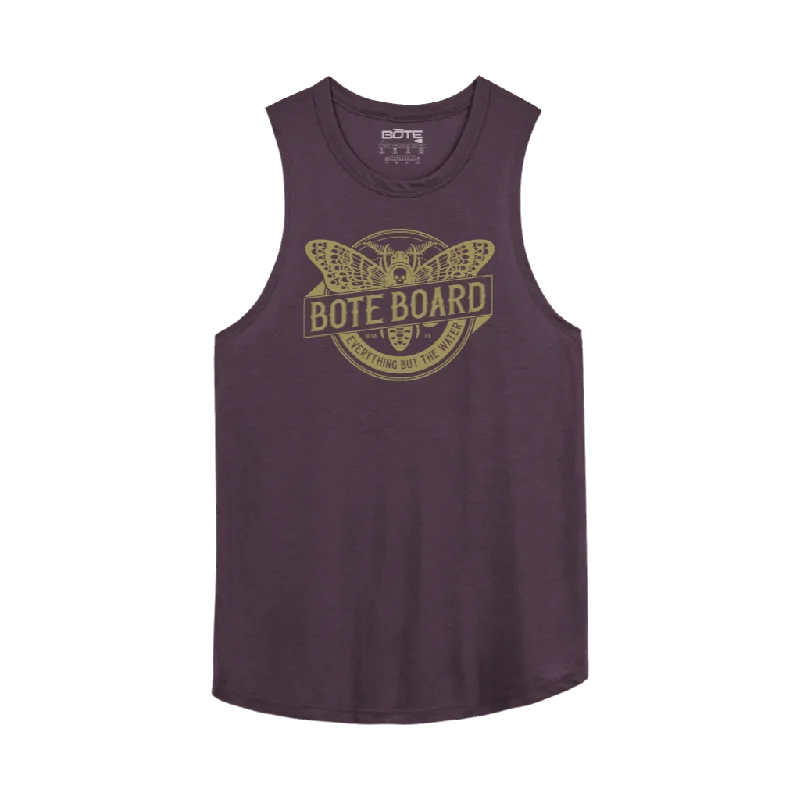 Women's Death Head Relaxed Fit Tank rhinestone tank top