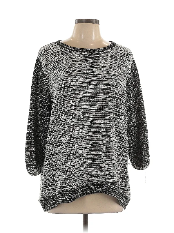 Pullover Sweater Boxy Neck Sweater